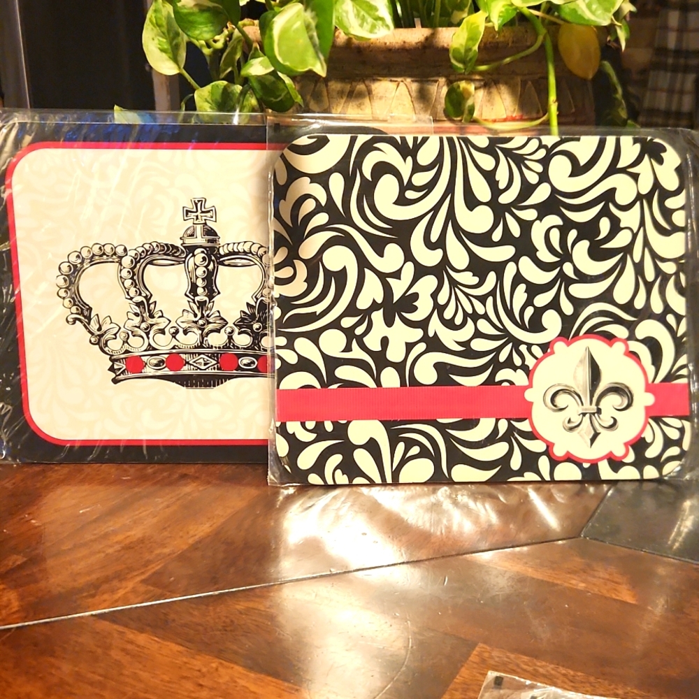 Lot Of 8 Michaels Mousepads, 2 Designs, New In Pkg, 9 X 7.5 In.
